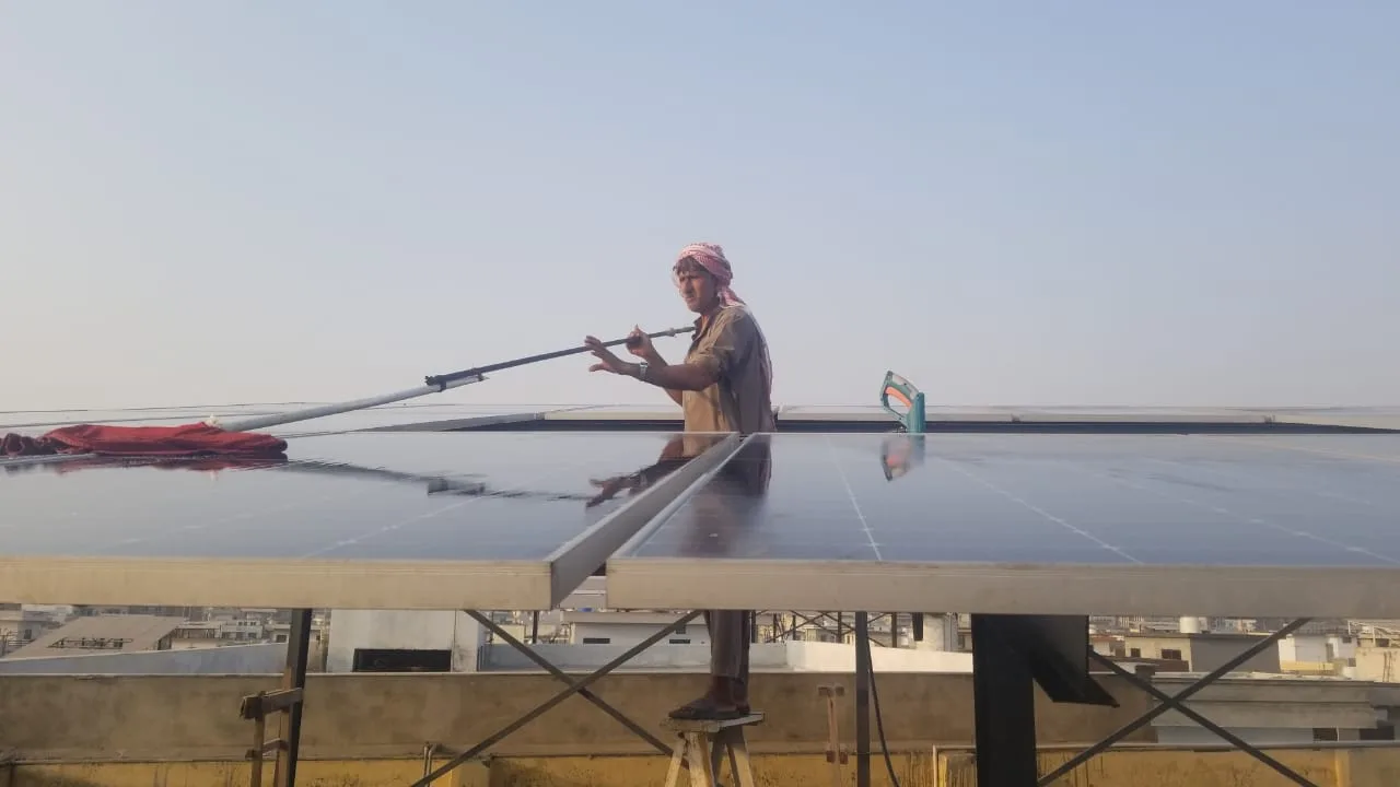 Solar Panel Washing